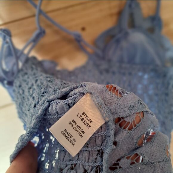 Zenana Plus Size Bralette in Blue more colors available in my closet - Picture 6 of 10